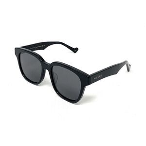 GUCCI Men's Sunglasses GG1430SK 001 Shiny Black Square 57mm